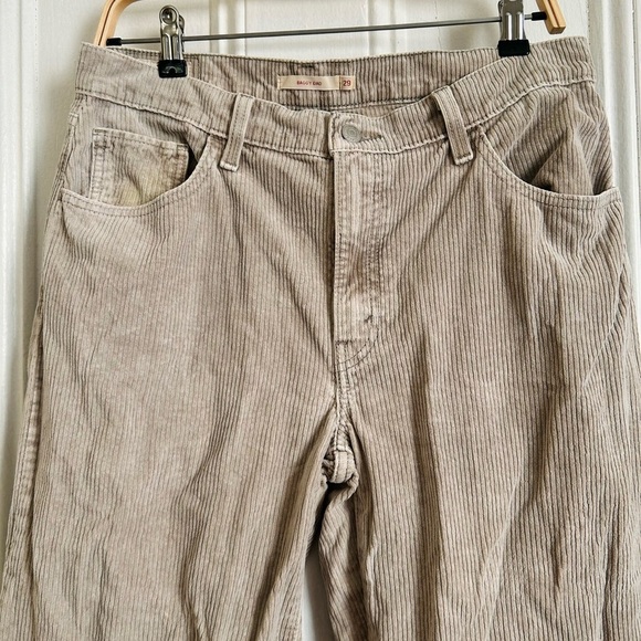 Levi’s Corduroy Baggy Dad Jeans Pants Warm Gray - Picture 4 of 8
